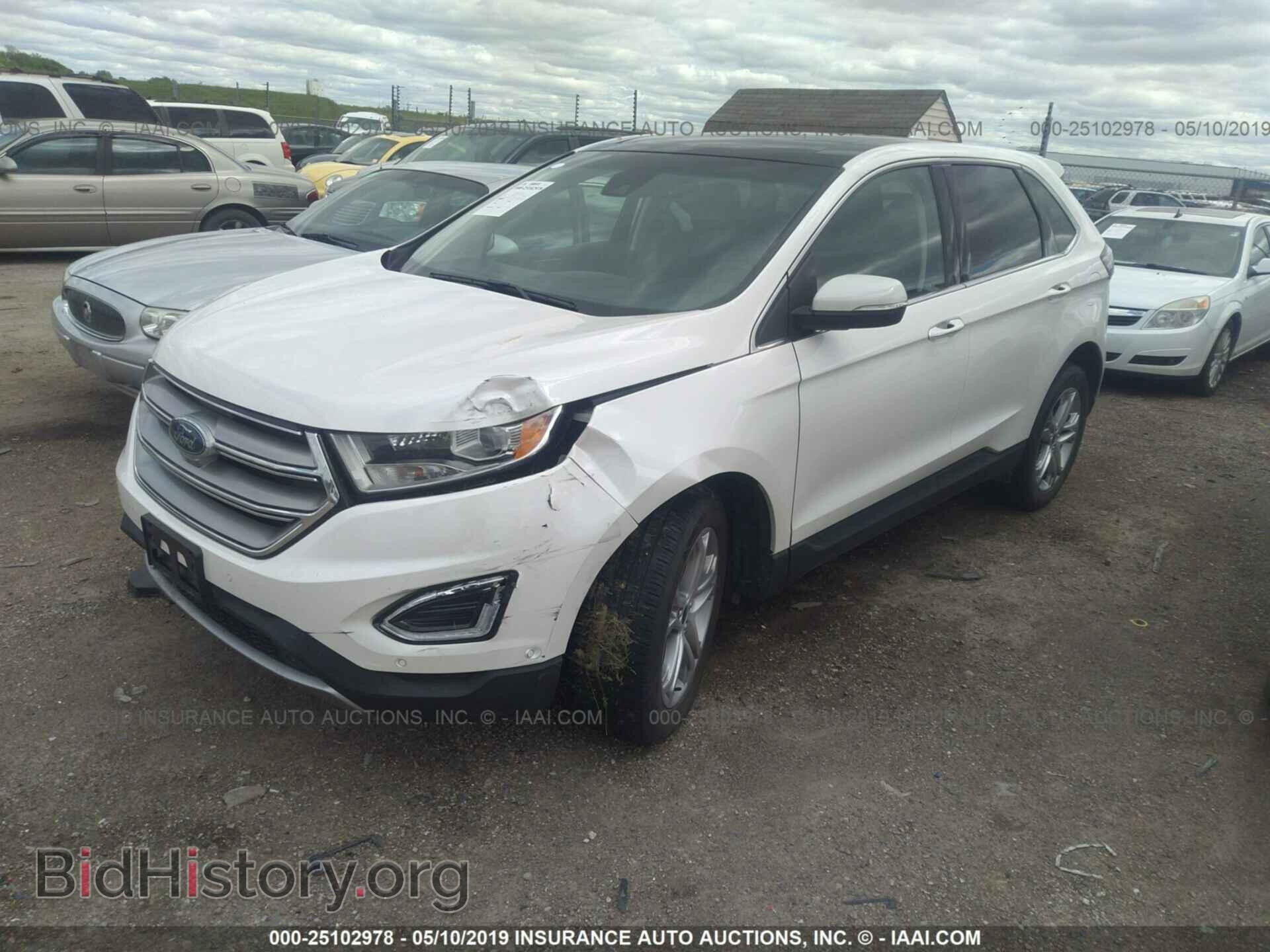 2015 FORD EDGE - VIN: 2FMPK4K91FBB71502 - Фото 2