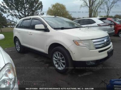 2007 Ford EDGE SEL, белый — VIN 2FMDK38C17BA29944, IAAI