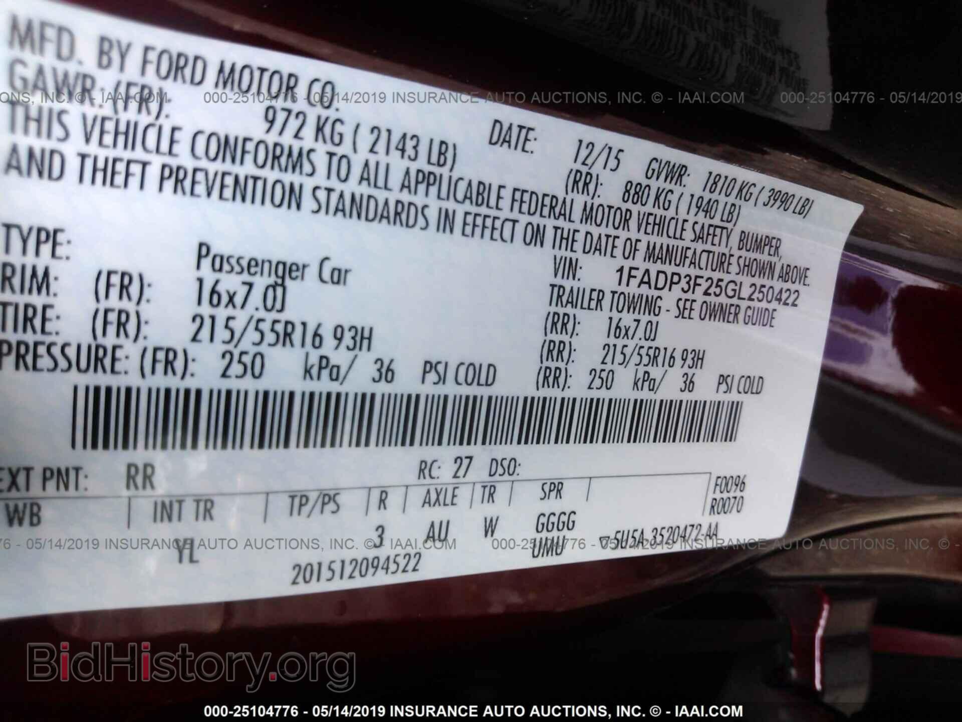 2016 FORD FOCUS - VIN: 1FADP3F25GL250422 - Photo 9