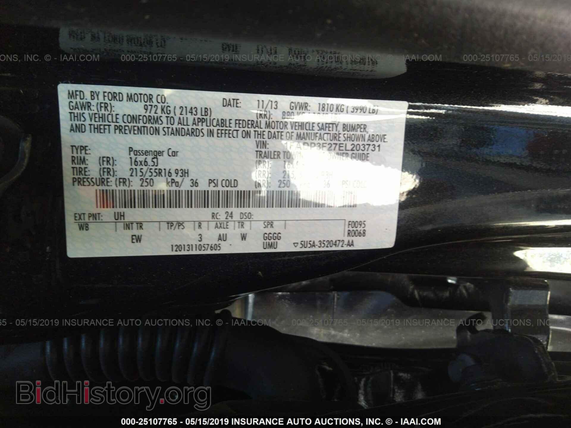 2014 FORD FOCUS - VIN: 1FADP3F27EL203731 - Photo 9