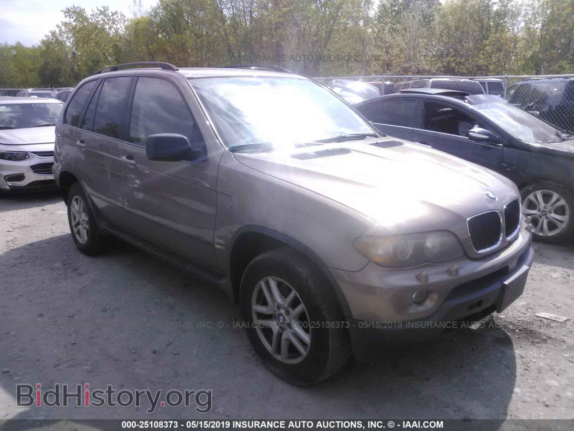 Photo 5UXFA13506LY47580 - BMW X5 2006