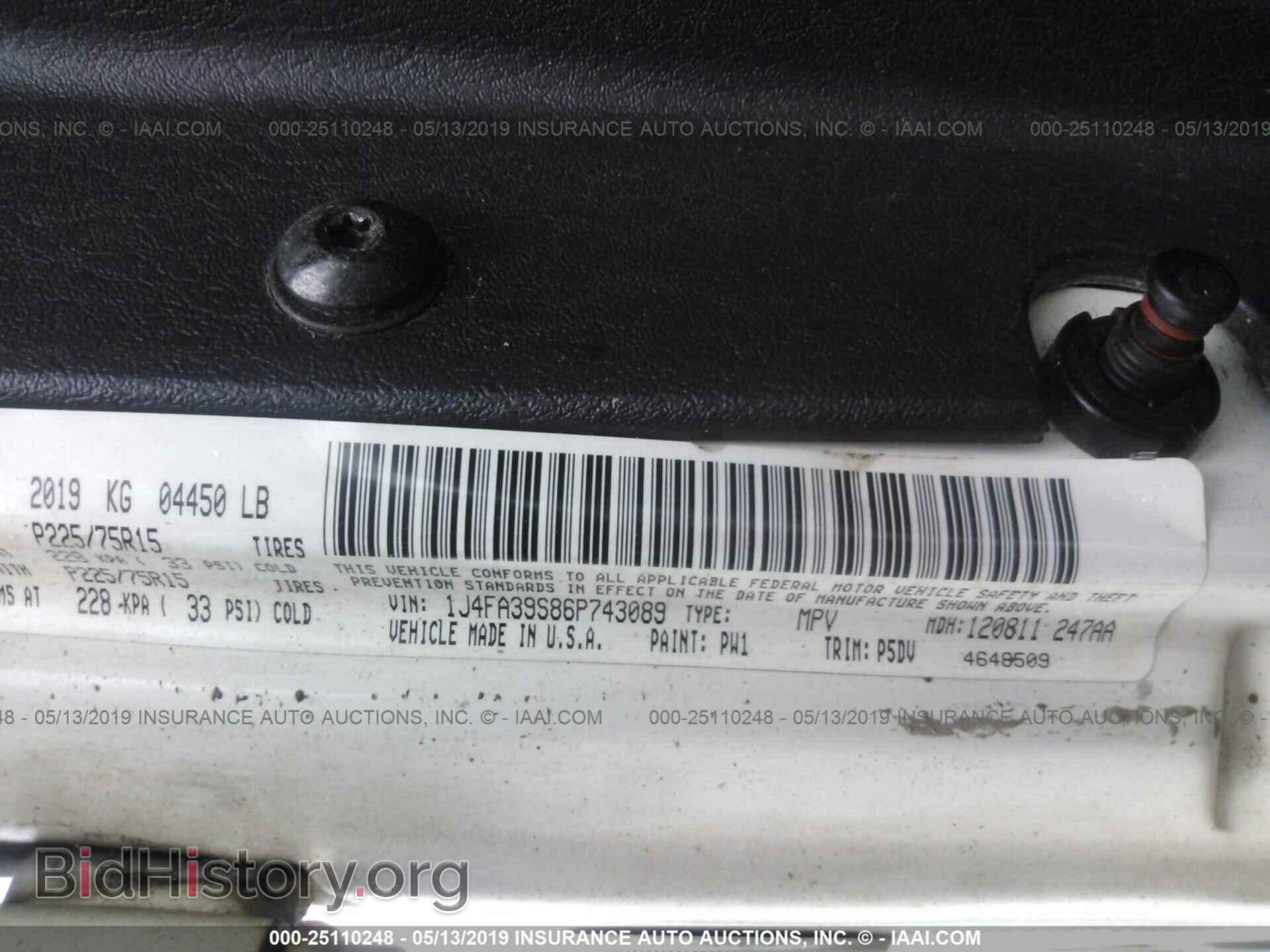 2006 JEEP WRANGLER - VIN: 1J4FA39S86P743089 - Фото 9
