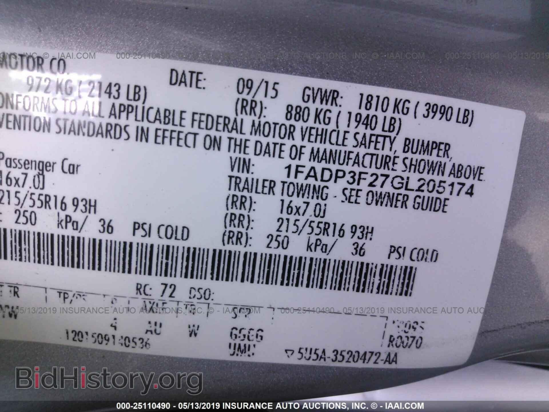 2016 FORD FOCUS - VIN: 1FADP3F27GL205174 - Photo 9