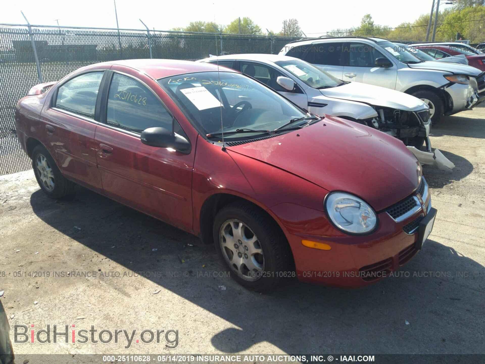 Photo 1B3ES56C05D106626 - DODGE NEON 2005