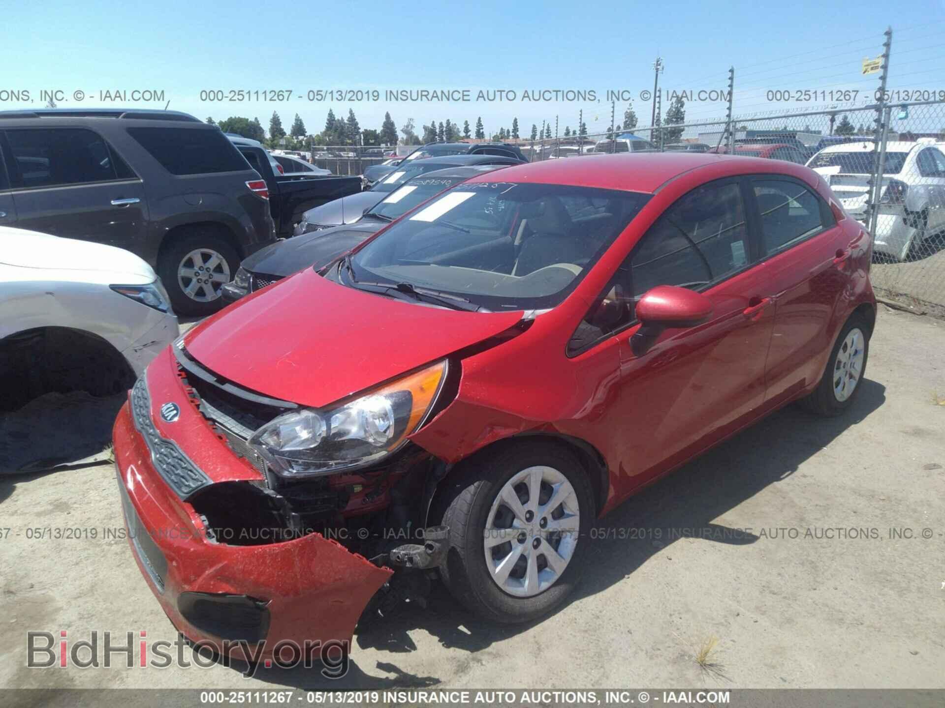 2013 KIA RIO - VIN: KNADM5A33D6197709 - Фото 2