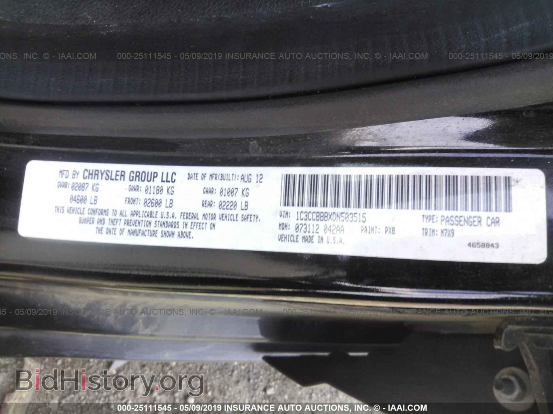 2013 CHRYSLER 200 - VIN: 1C3CCBBBXDN503515 - Photo 9