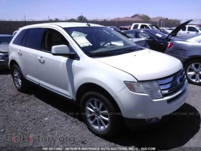 2007 Ford EDGE SEL, белый — VIN 2FMDK38C67BB50940, IAAI