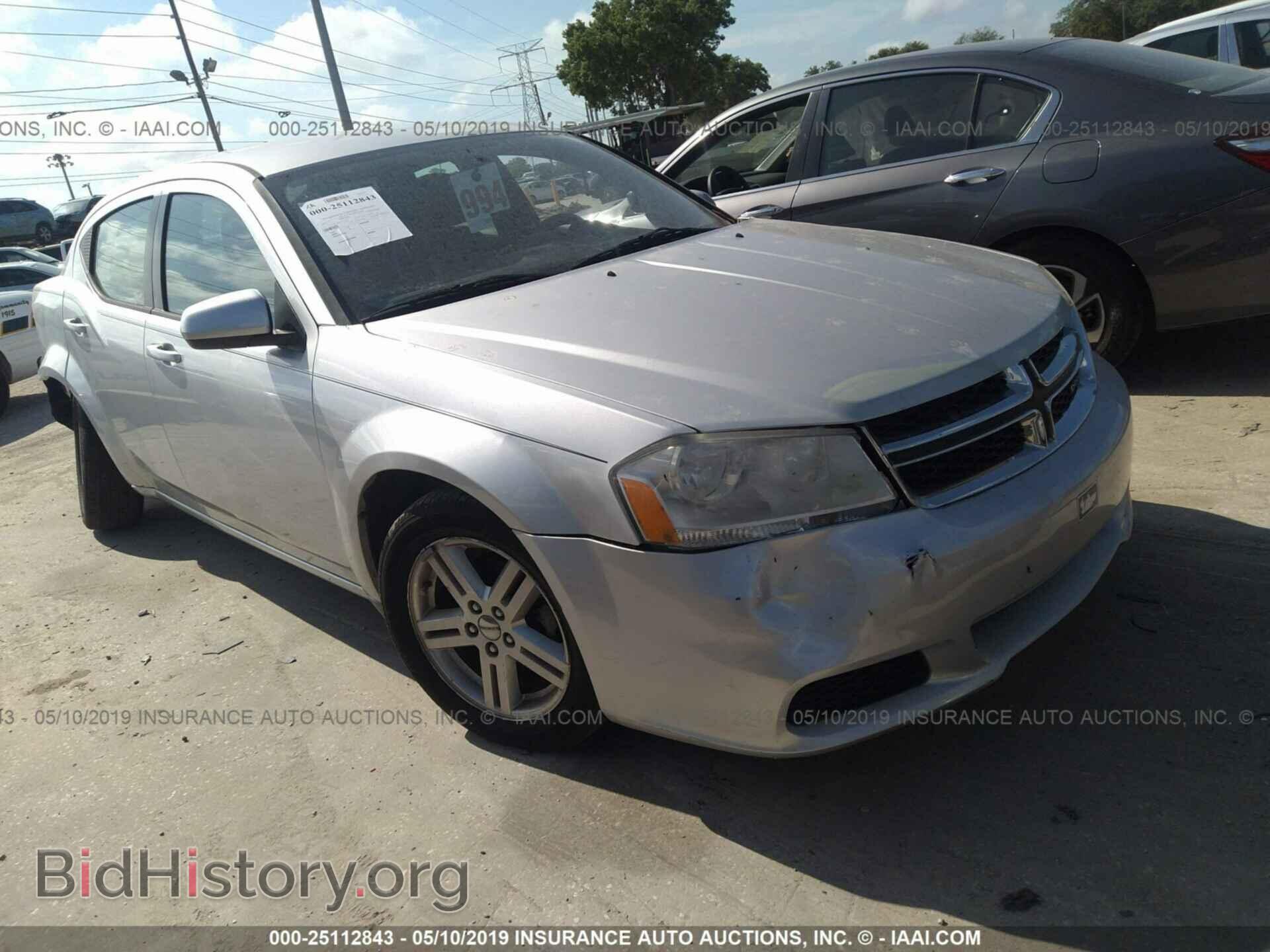 Фотография 1C3CDZCB4CN177942 - DODGE AVENGER 2012