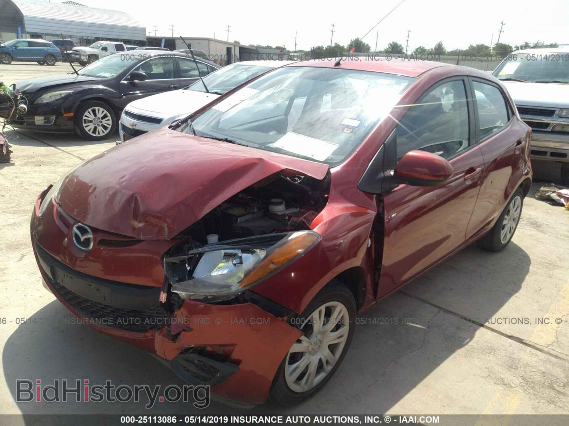 2014 MAZDA MAZDA2 - VIN: JM1DE1KY7E0176997 - Фото 2