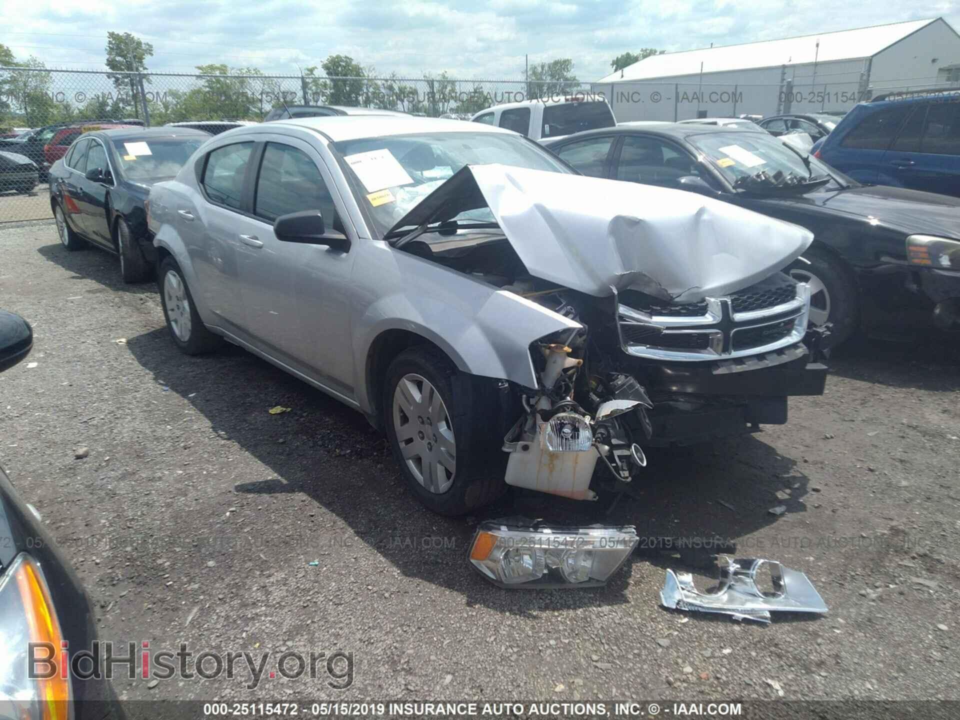 Photo 1C3CDZAB0CN286451 - DODGE AVENGER 2012