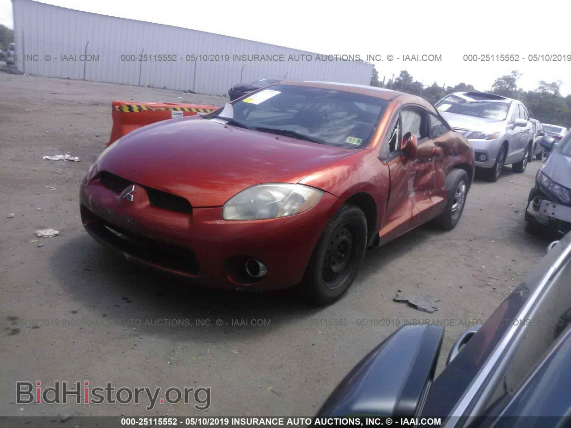 2006 MITSUBISHI ECLIPSE - VIN: 4A3AK34T36E025424 - Фото 2