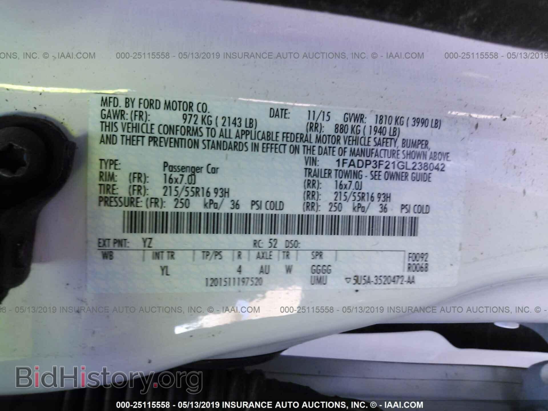 2016 FORD FOCUS - VIN: 1FADP3F21GL238042 - Photo 9
