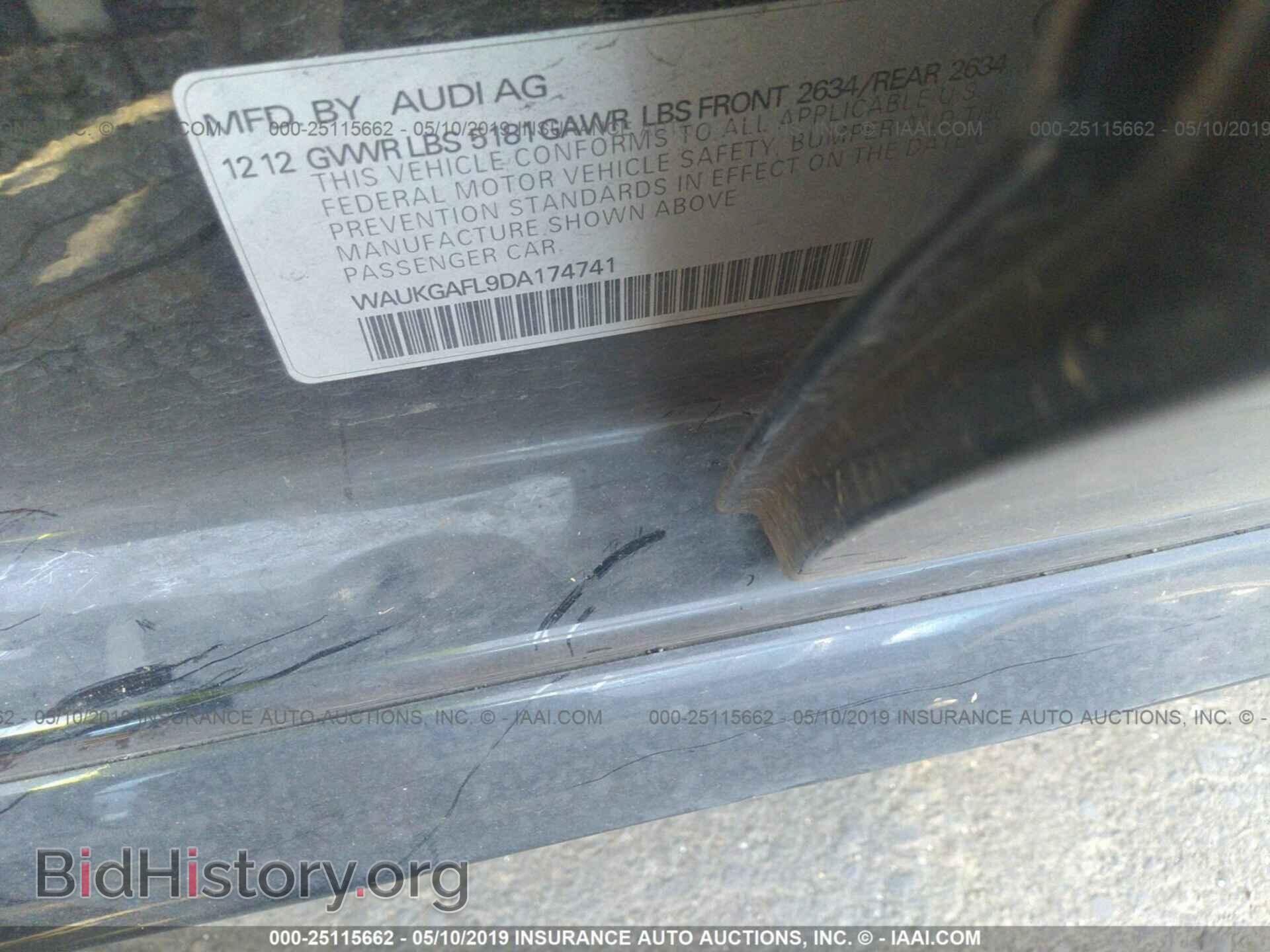 2013 AUDI S4 - VIN: WAUKGAFL9DA174741 - Фото 9