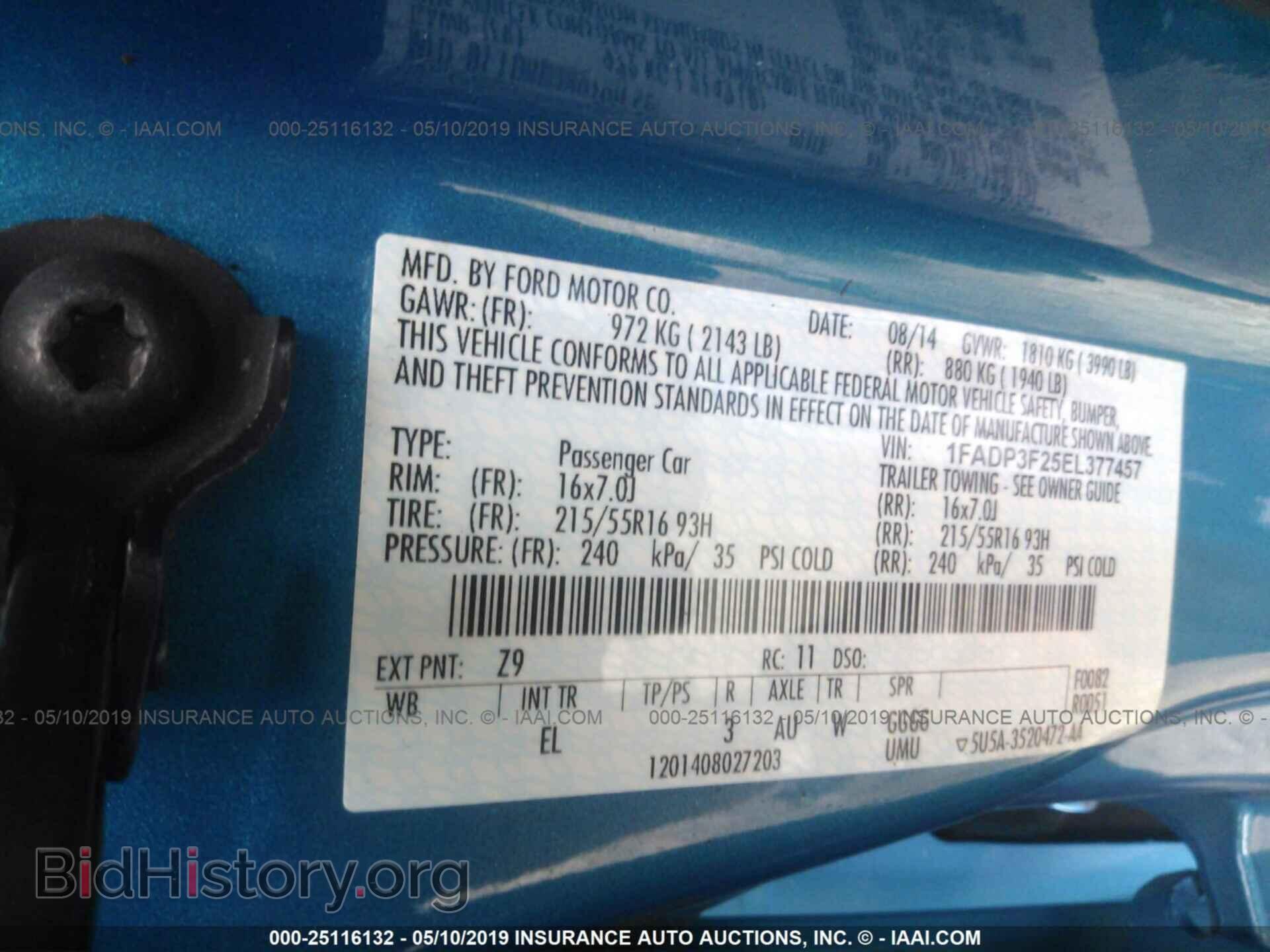 2014 FORD FOCUS - VIN: 1FADP3F25EL377457 - Photo 9