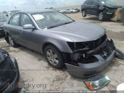 2008 Hyundai SONATA GLS, серый — VIN 5NPET46C68H376190, IAAI