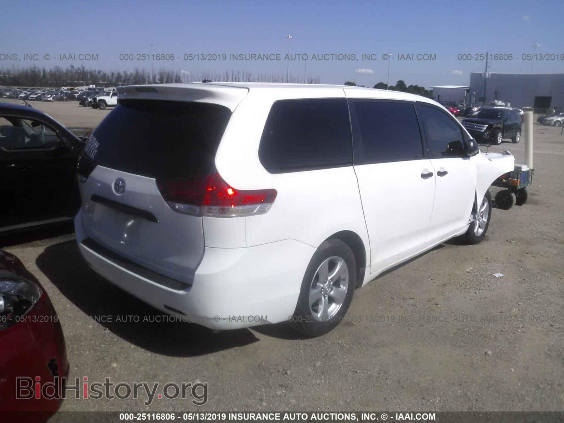 2013 TOYOTA SIENNA - VIN: 5TDZK3DC8DS395202 - Фото 4