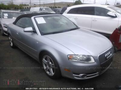 2007 Audi A4, серебристый — VIN WAUAF48H27K021237, IAAI