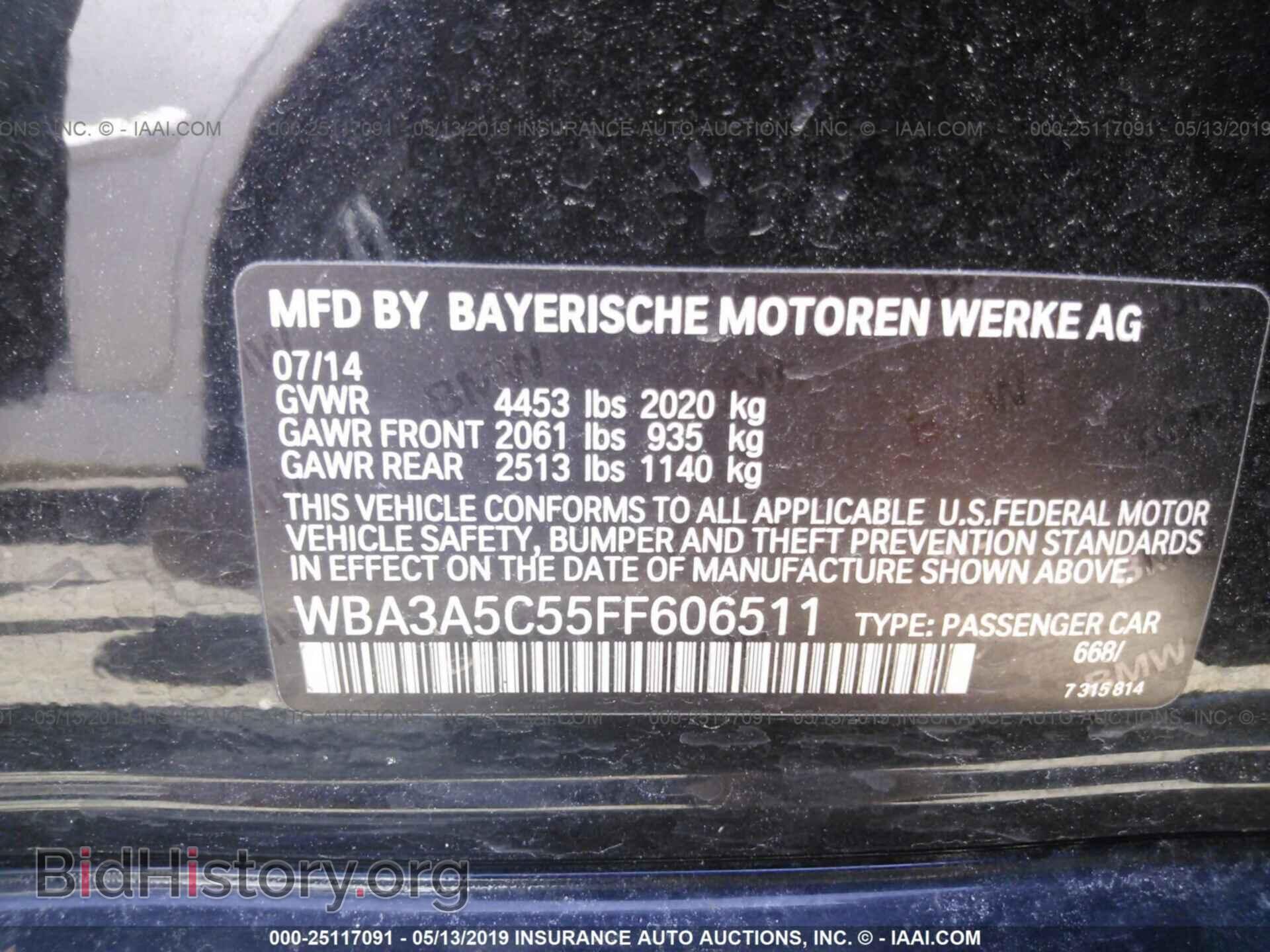 2015 BMW 328 - VIN: WBA3A5C55FF606511 - Фото 9
