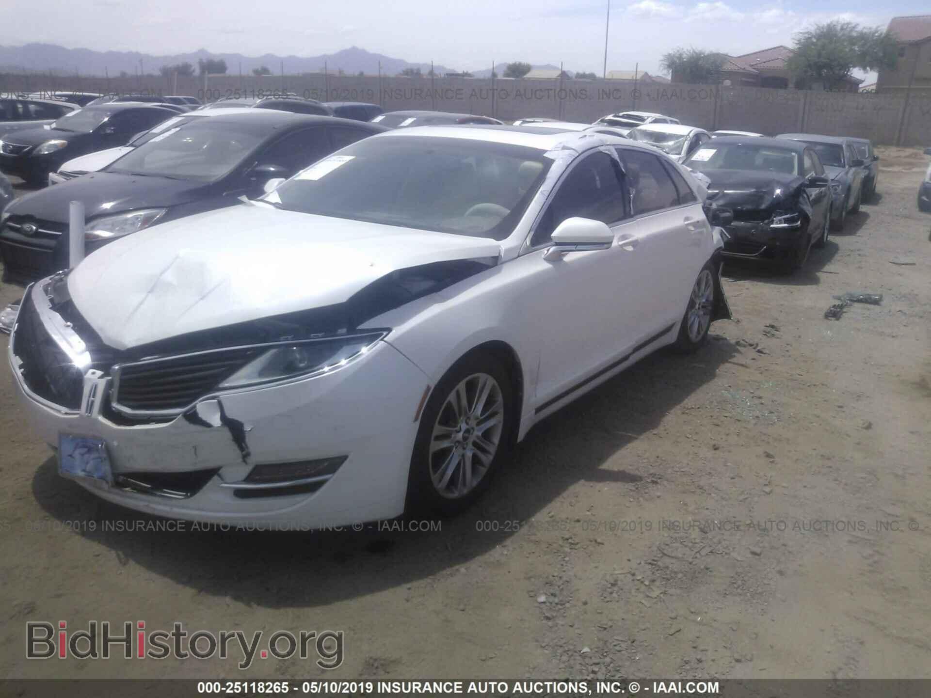 2013 LINCOLN MKZ - VIN: 3LN6L2G97DR804802 - Фото 2