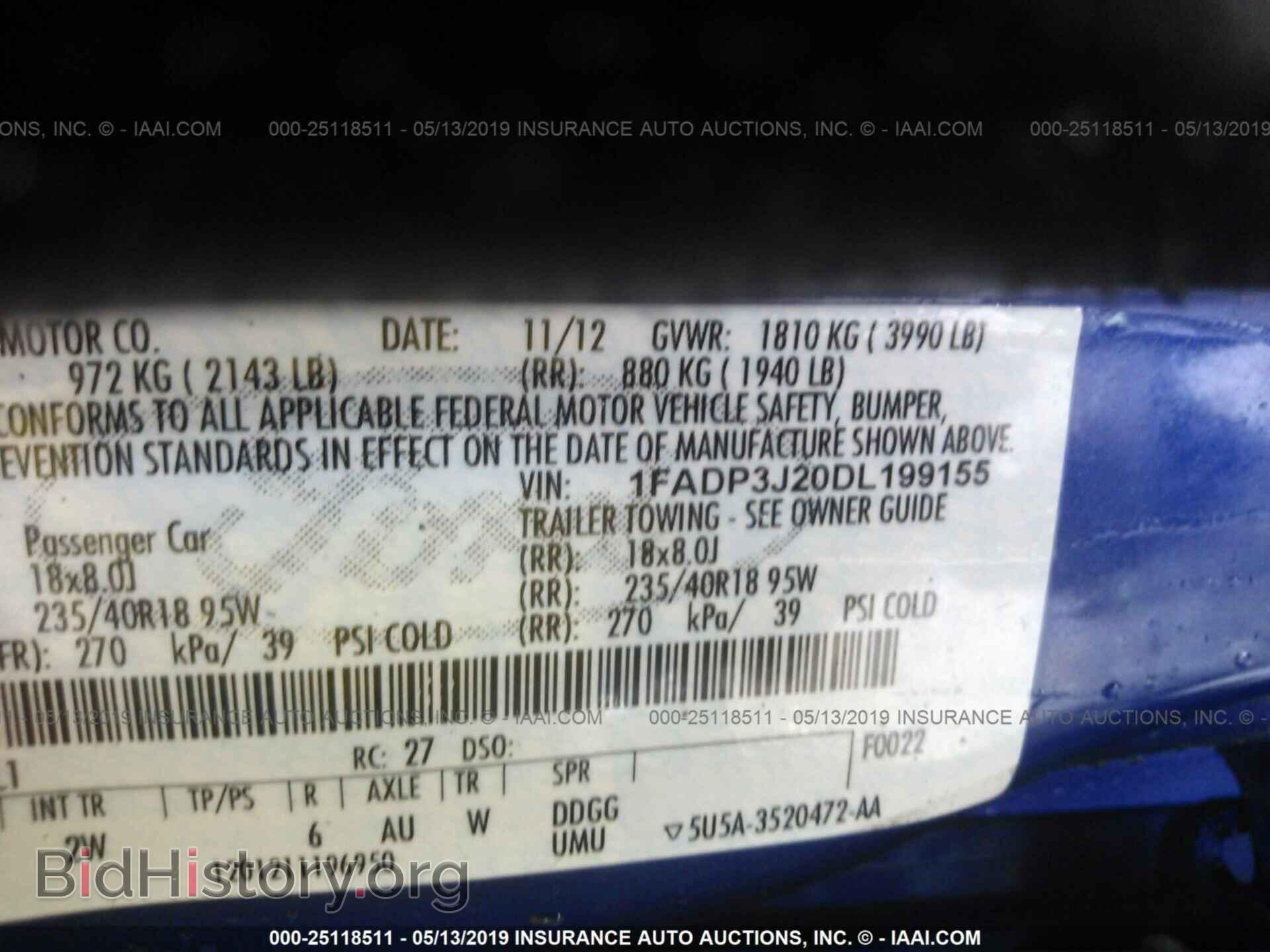 2013 FORD FOCUS - VIN: 1FADP3J20DL199155 - Photo 9