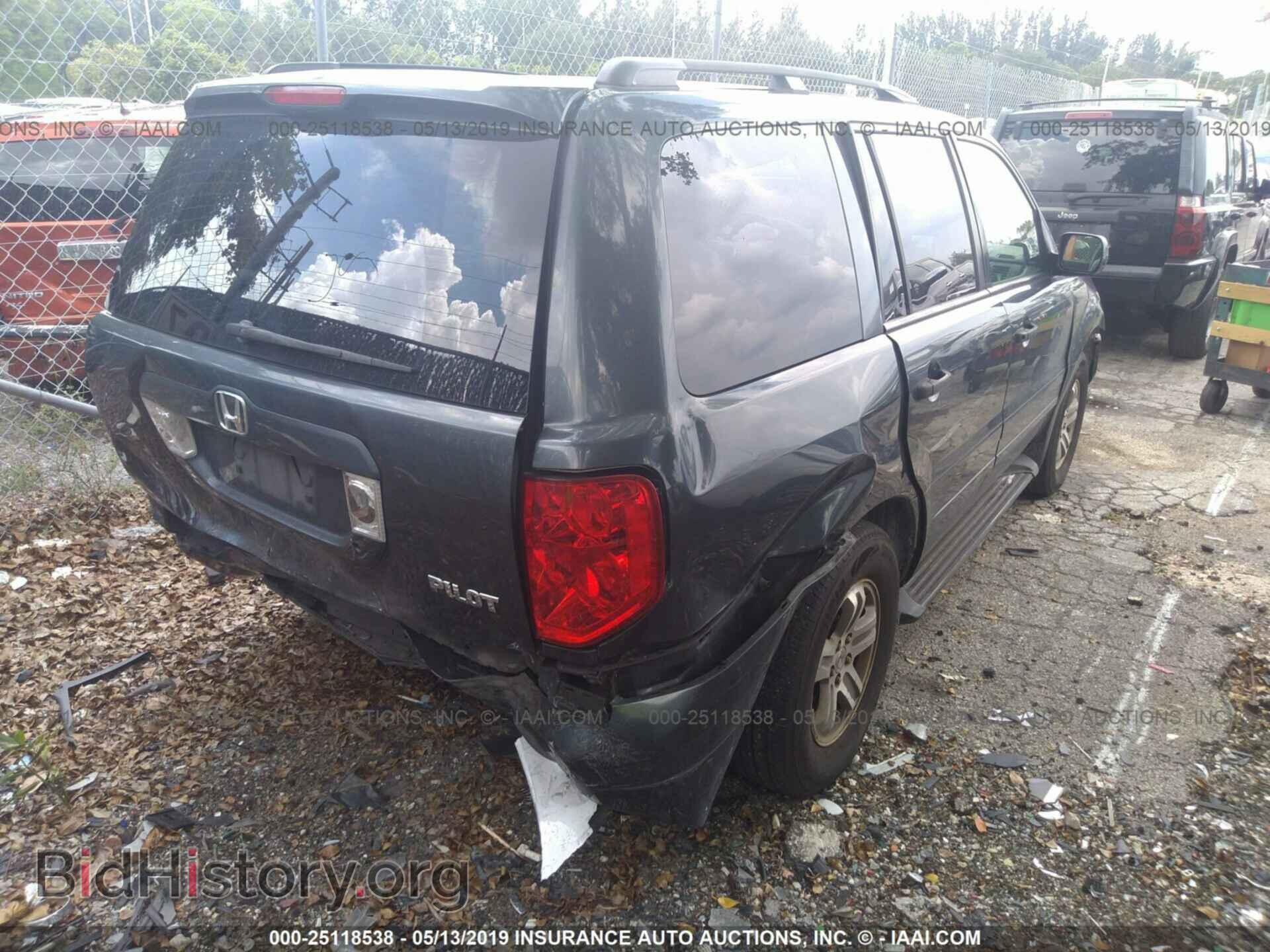 2005 HONDA PILOT - VIN: 2HKYF18735H502018 - Фото 4