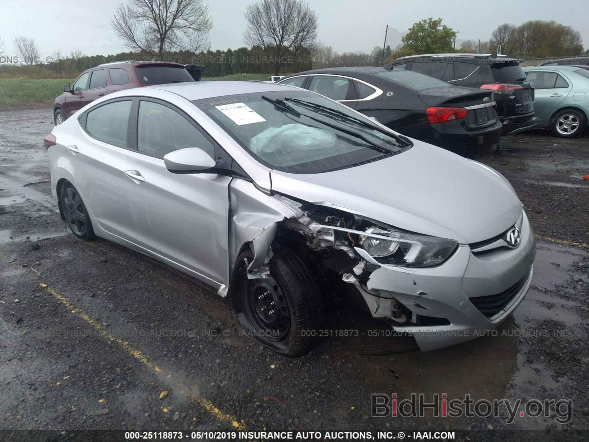 Photo KMHDH4AE8GU501664 - HYUNDAI ELANTRA 2016