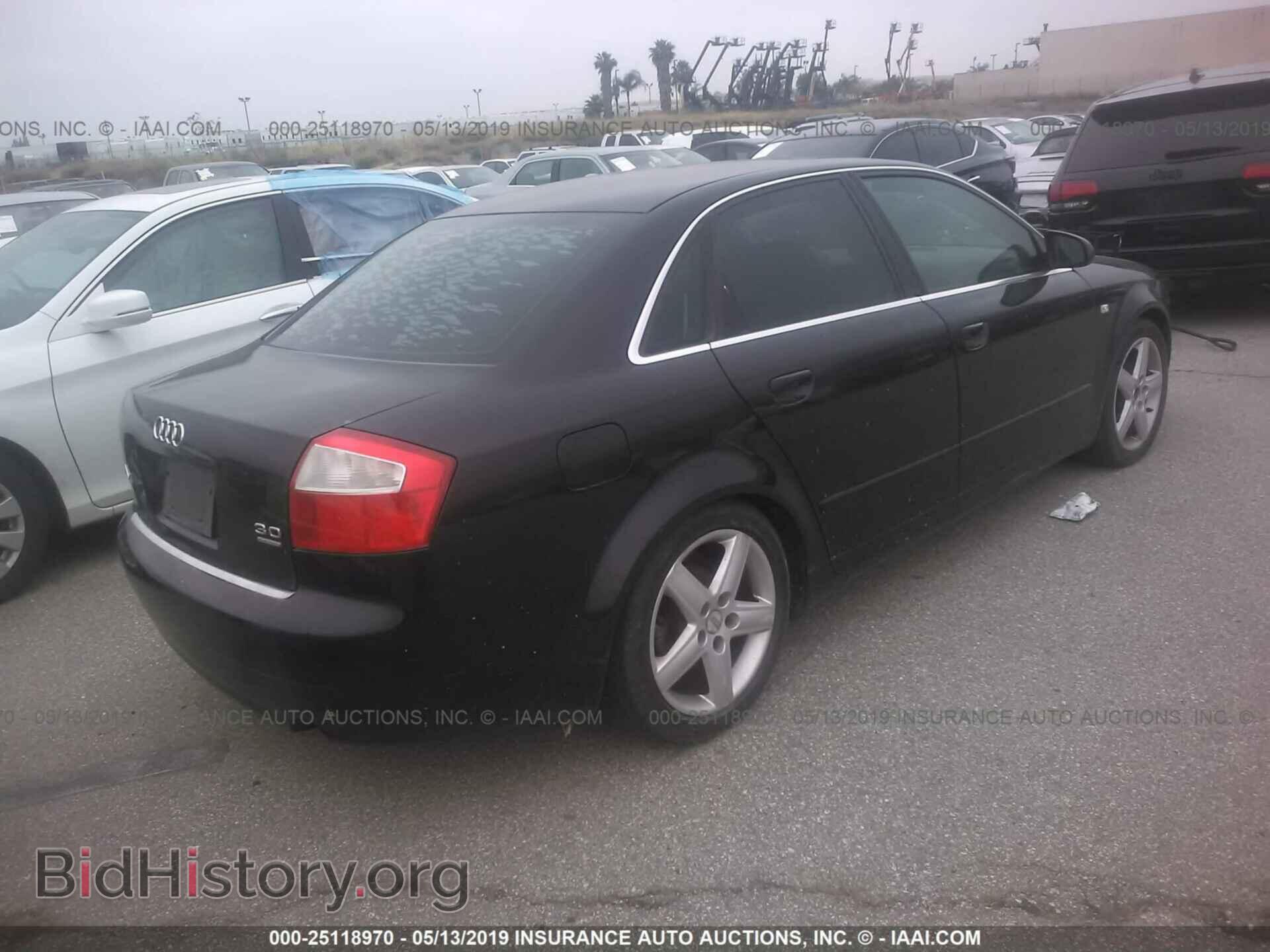 2002 AUDI A4 - VIN: WAULT68E72A182054 - Фото 4