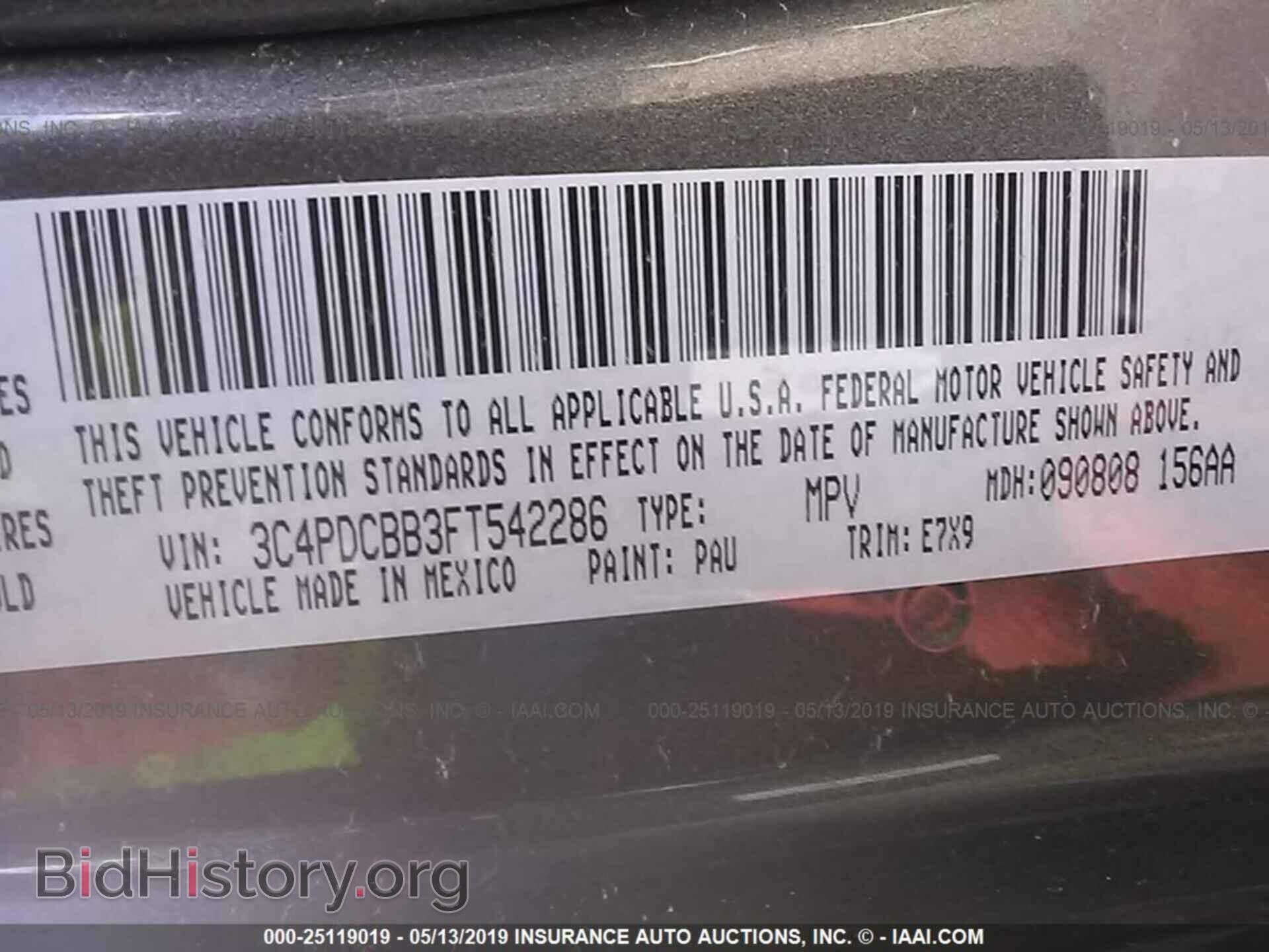 2015 DODGE JOURNEY - VIN: 3C4PDCBB3FT542286 - Photo 9