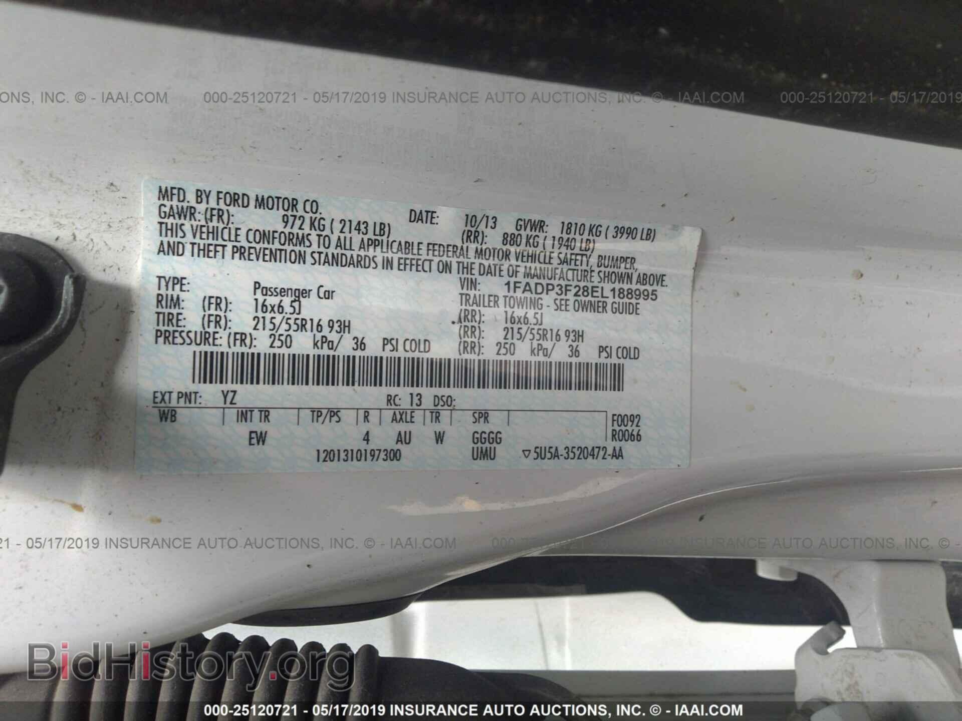 2014 FORD FOCUS - VIN: 1FADP3F28EL188995 - Photo 9