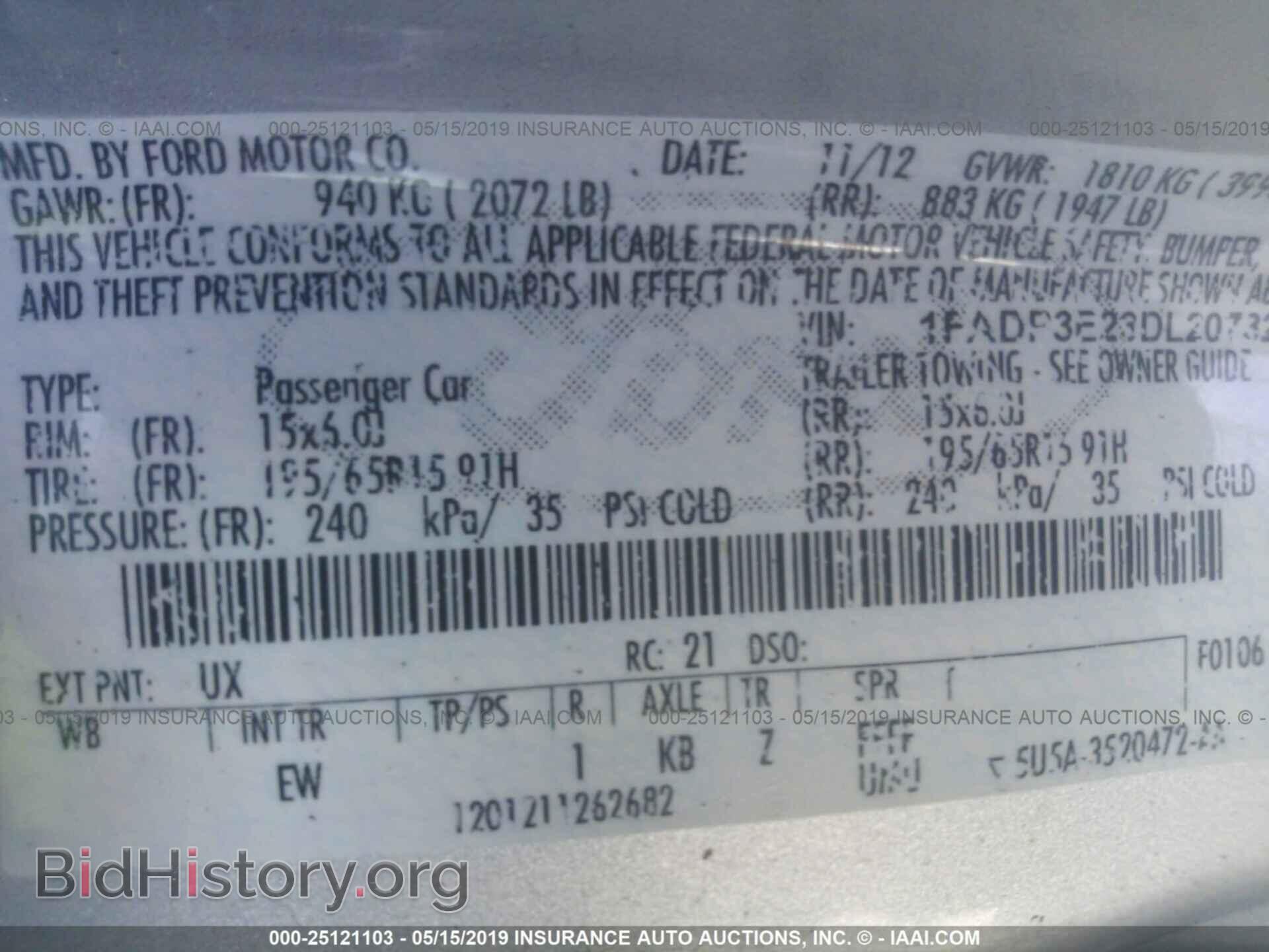 2013 FORD FOCUS - VIN: 1FADP3E23DL207324 - Photo 9