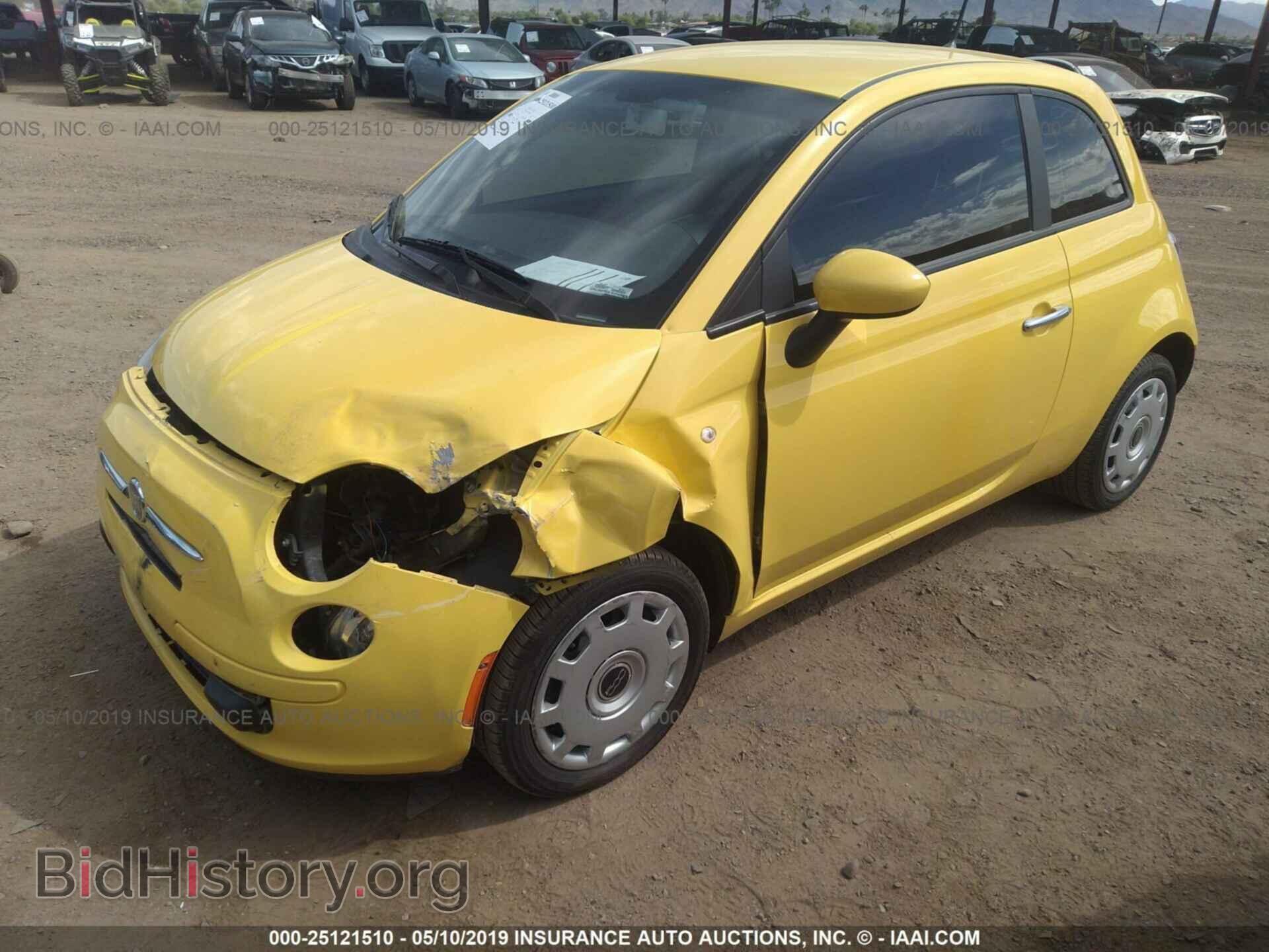 2013 FIAT 500 - VIN: 3C3CFFAR7DT528823 - Фото 2