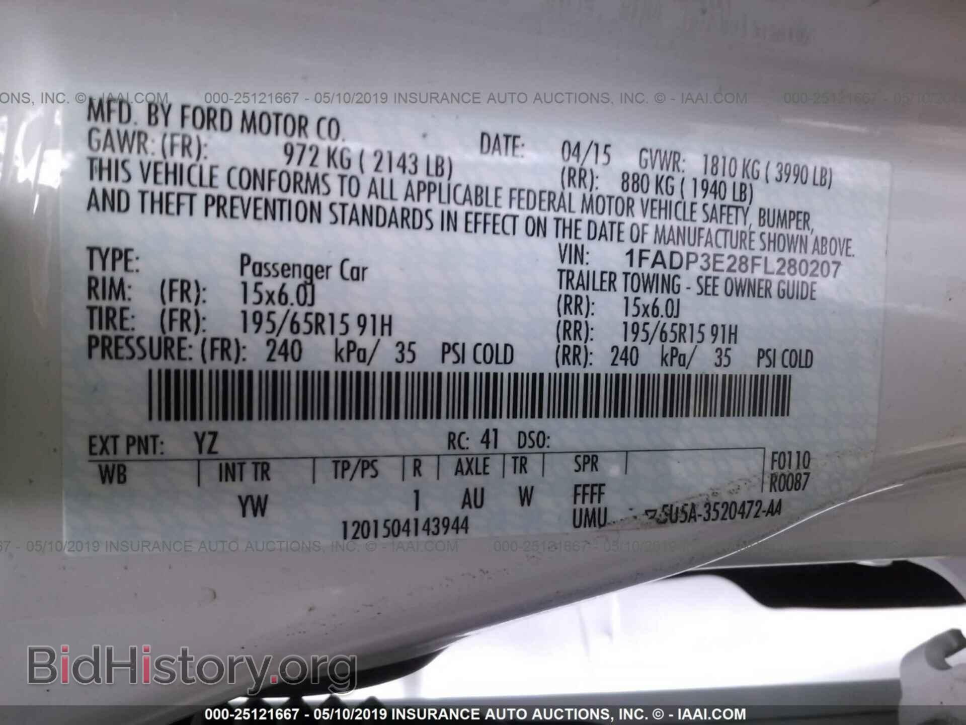 2015 FORD FOCUS - VIN: 1FADP3E28FL280207 - Photo 9