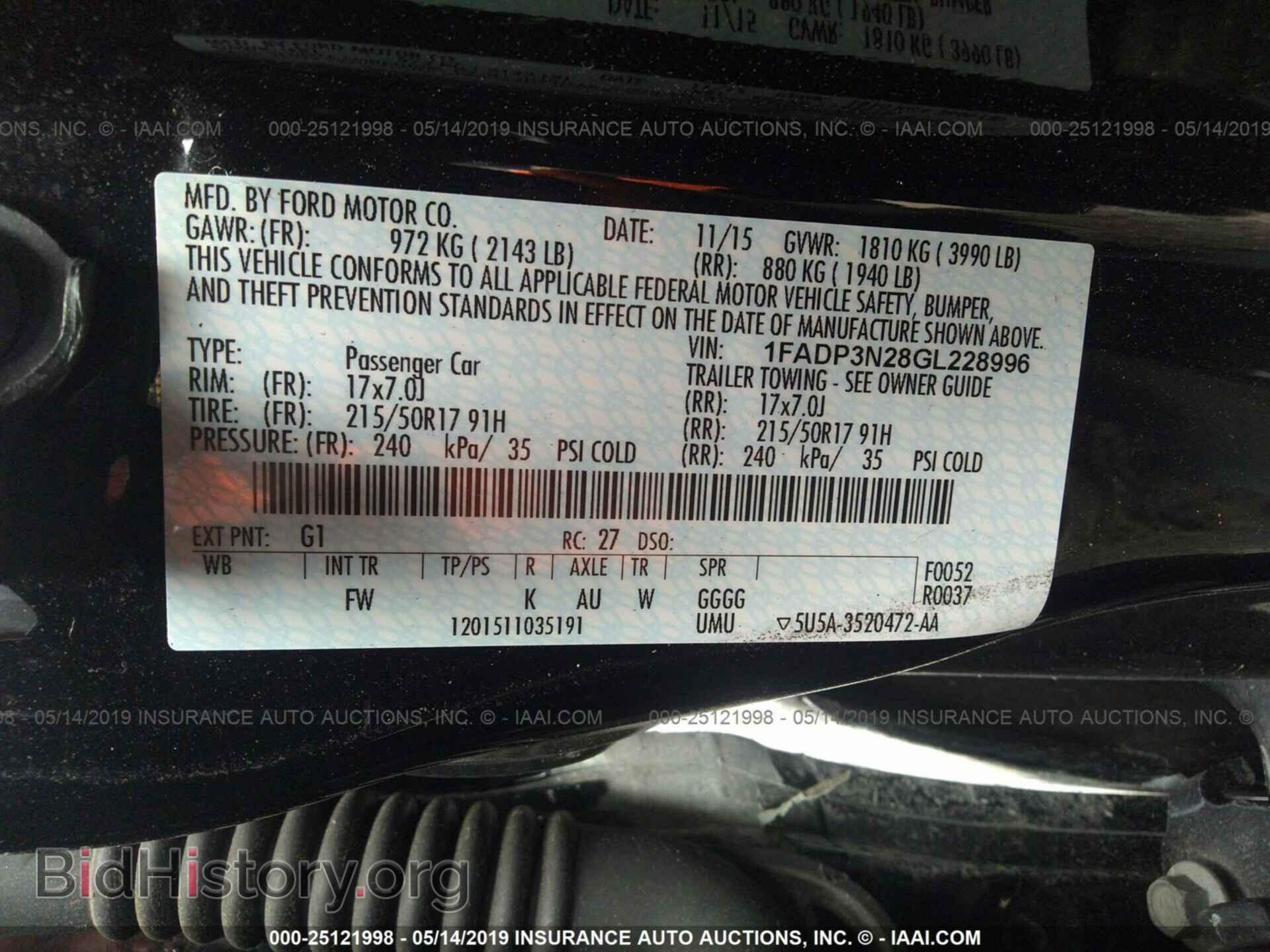 2016 FORD FOCUS - VIN: 1FADP3N28GL228996 - Photo 9