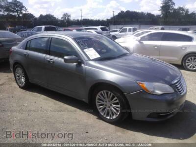 2012 Chrysler 200 LX, gray — VIN 1C3CCBAB5CN261989, IAAI