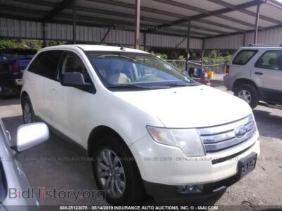 2007 Ford EDGE SEL Plus, белый — VIN 2FMDK39C97BB39560, IAAI
