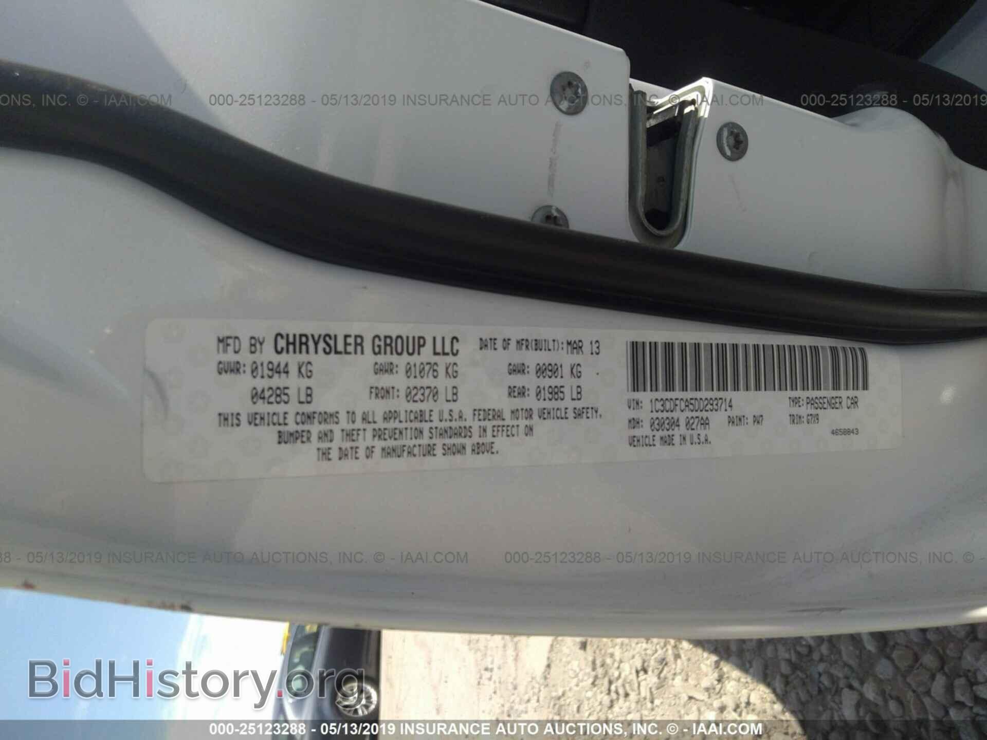 2013 DODGE DART - VIN: 1C3CDFCA5DD293714 - Фото 9