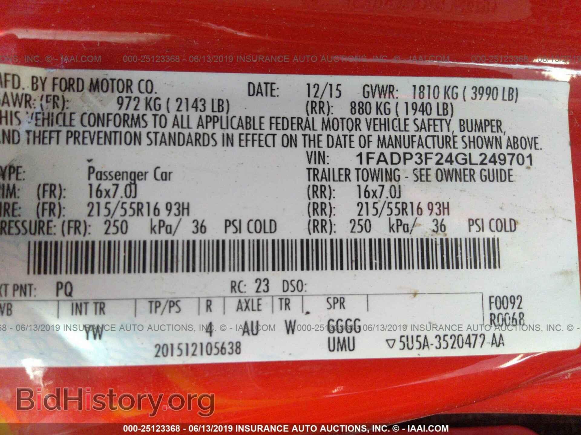 2016 FORD FOCUS - VIN: 1FADP3F24GL249701 - Photo 9