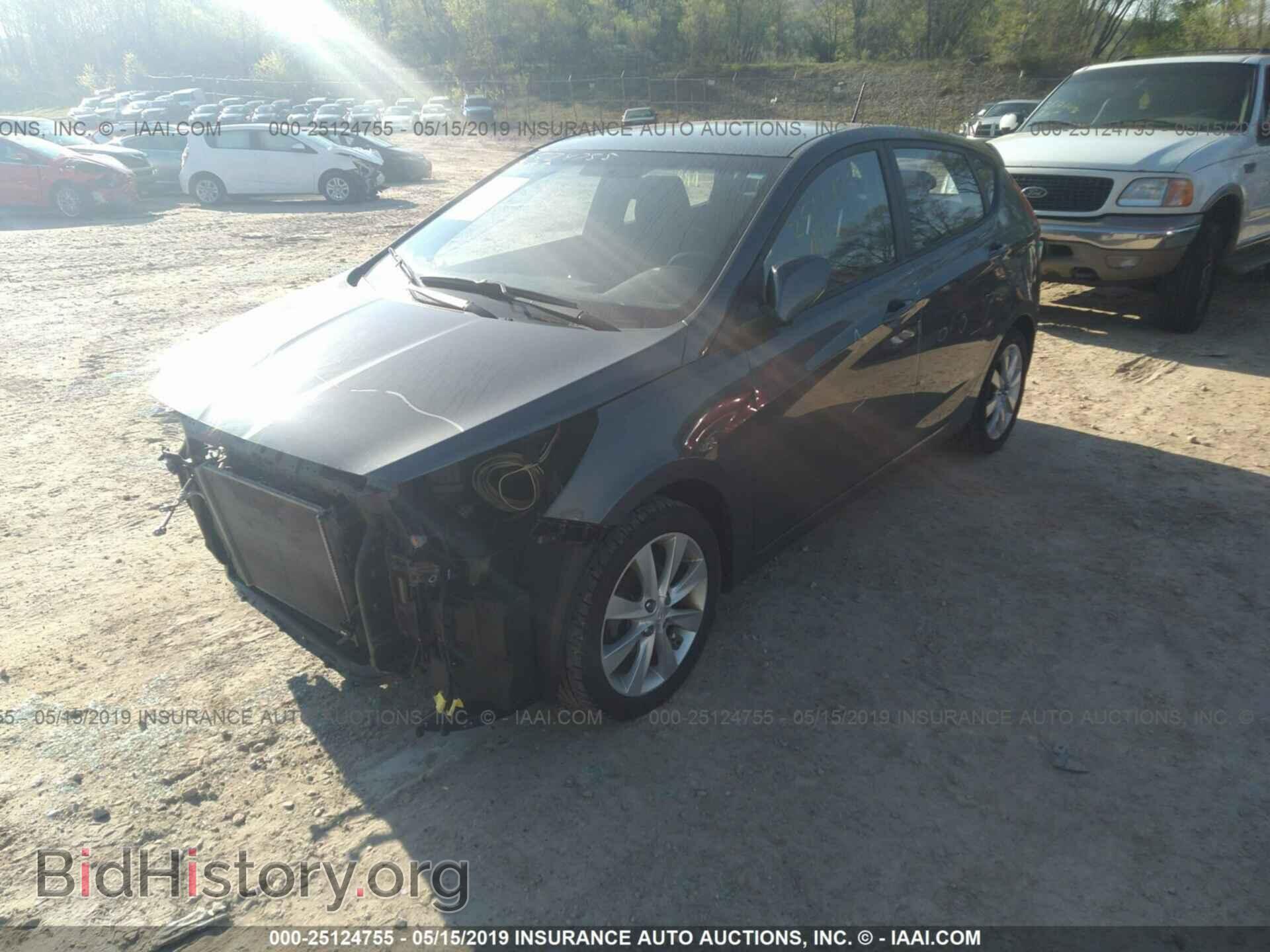 2013 HYUNDAI ACCENT - VIN: KMHCU5AE3DU060342 - Фото 2