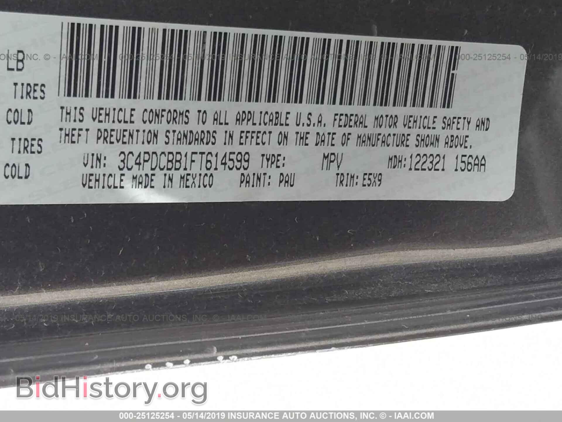 2015 DODGE JOURNEY - VIN: 3C4PDCBB1FT614599 - Photo 9