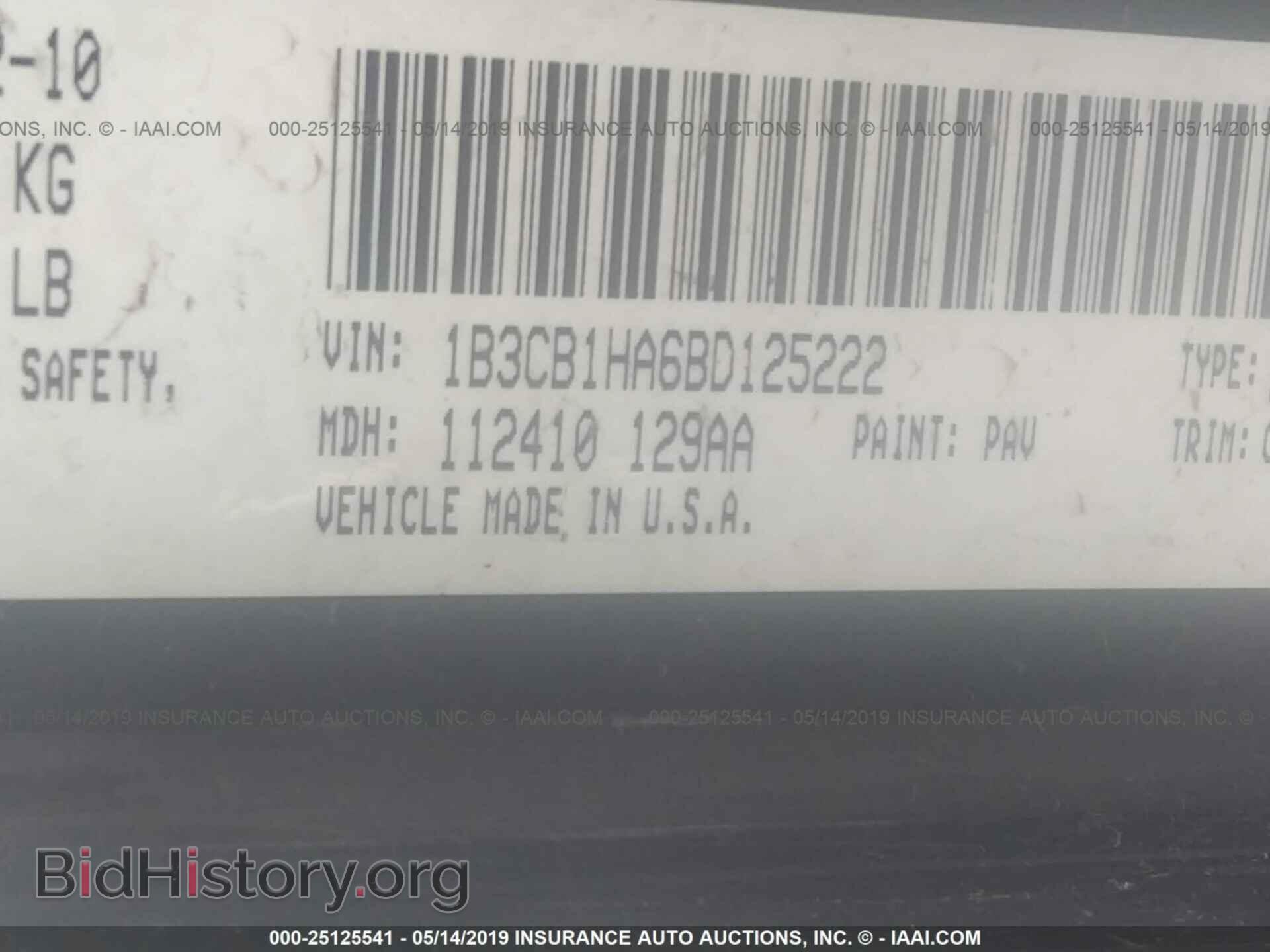 2011 DODGE CALIBER - VIN: 1B3CB1HA6BD125222 - Фото 9