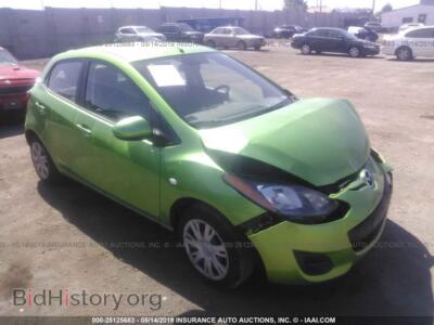 2012 Mazda MAZDA2, зеленый — VIN JM1DE1KZ8C0133954, IAAI