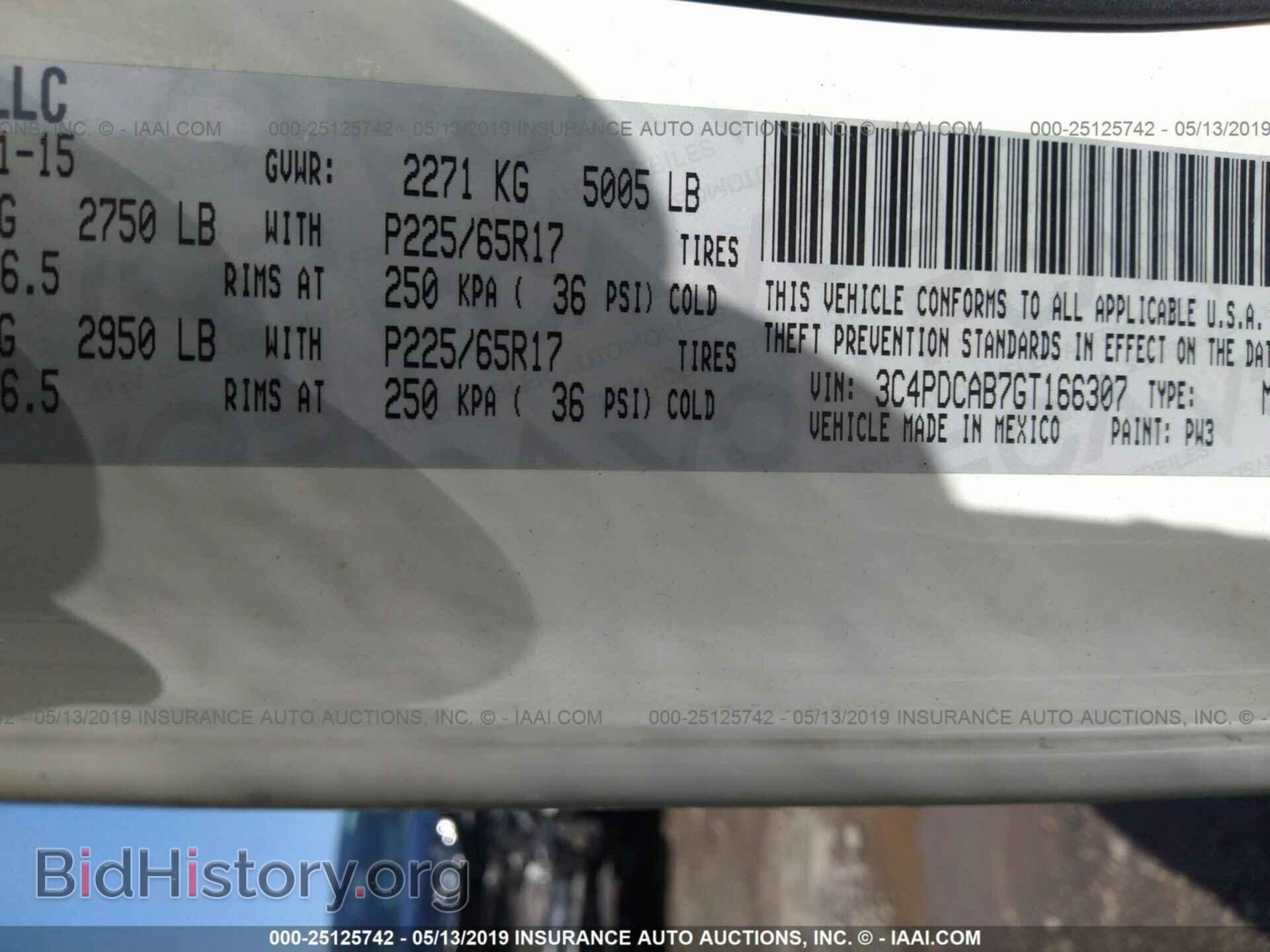 2016 DODGE JOURNEY - VIN: 3C4PDCAB7GT166307 - Фото 9