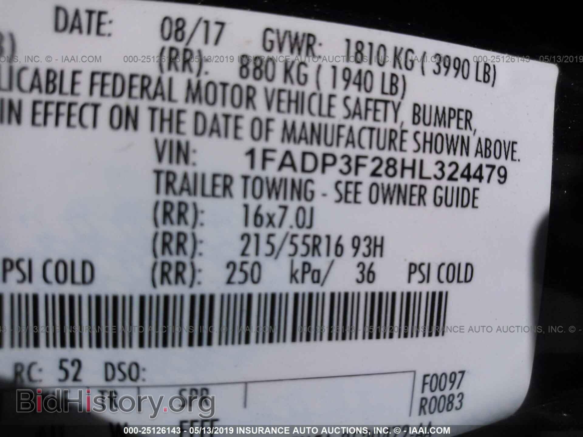 2017 FORD FOCUS - VIN: 1FADP3F28HL324479 - Фото 9