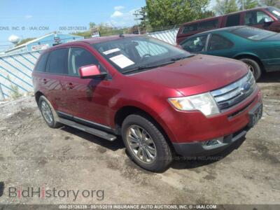 2007 Ford EDGE SEL Plus, красный — VIN 2FMDK39C87BB34592, IAAI