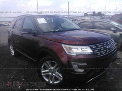 2016 Ford EXPLORER XLT, коричневый — VIN 1FM5K8D80GGD34380, IAAI