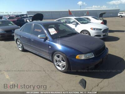 2000 Audi S4 2.7 Quattro, blue — VIN WAUDD68D9YA062421, IAAI