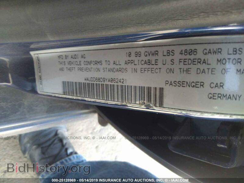 2000 Audi S4 (VIN WAUDD68D9YA062421) — photo 9 of 10