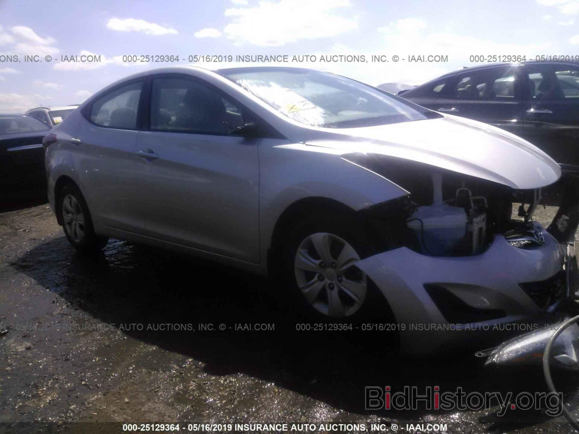 Photo 5NPDH4AE5GH723593 - HYUNDAI ELANTRA 2016