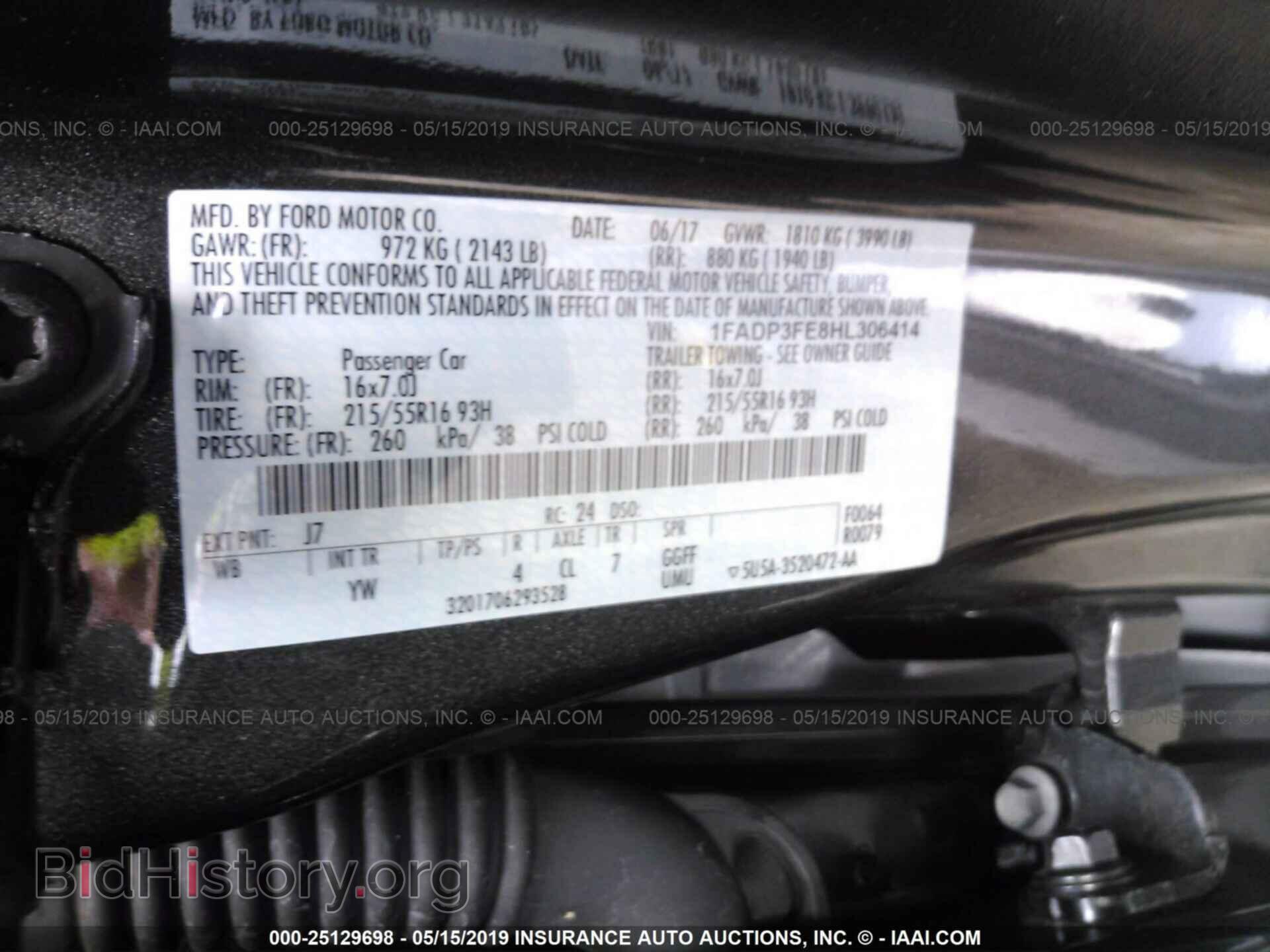 2017 FORD FOCUS - VIN: 1FADP3FE8HL306414 - Фото 9