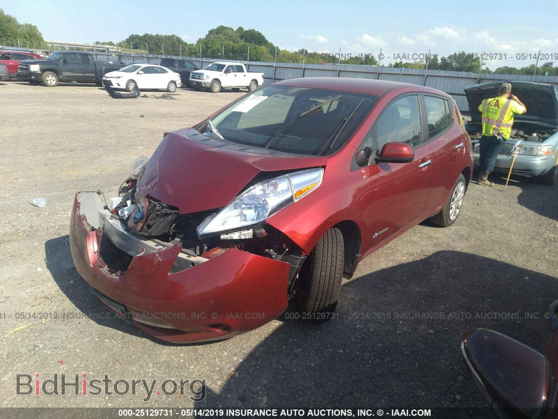 2014 NISSAN LEAF - VIN: 1N4AZ0CP5EC334779 - Фото 2